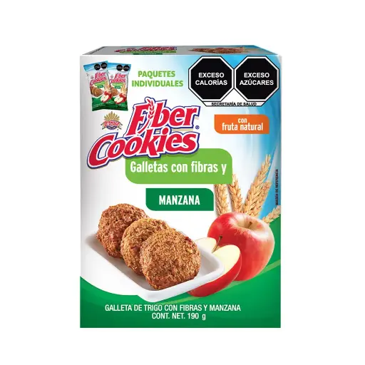 [0652-ECO-ECO] Fiber Cookies Manzana 190g